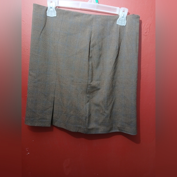 Rachel Zoe Brown Plaid Skirt - Picture 5 of 8